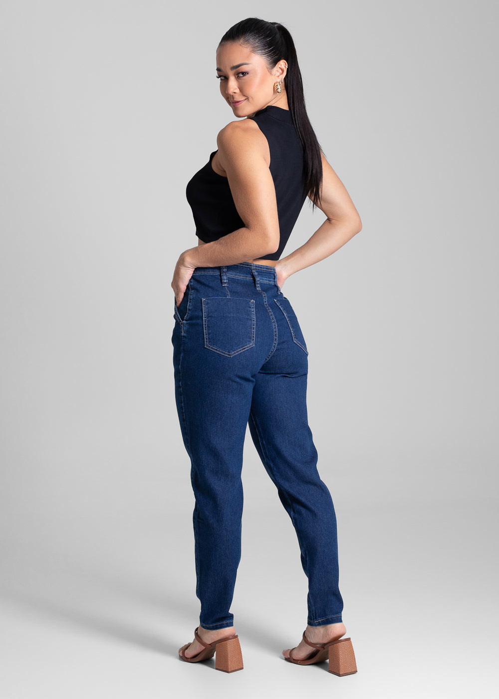 Calça Jeans Sawary Mom - 281356 AZUL