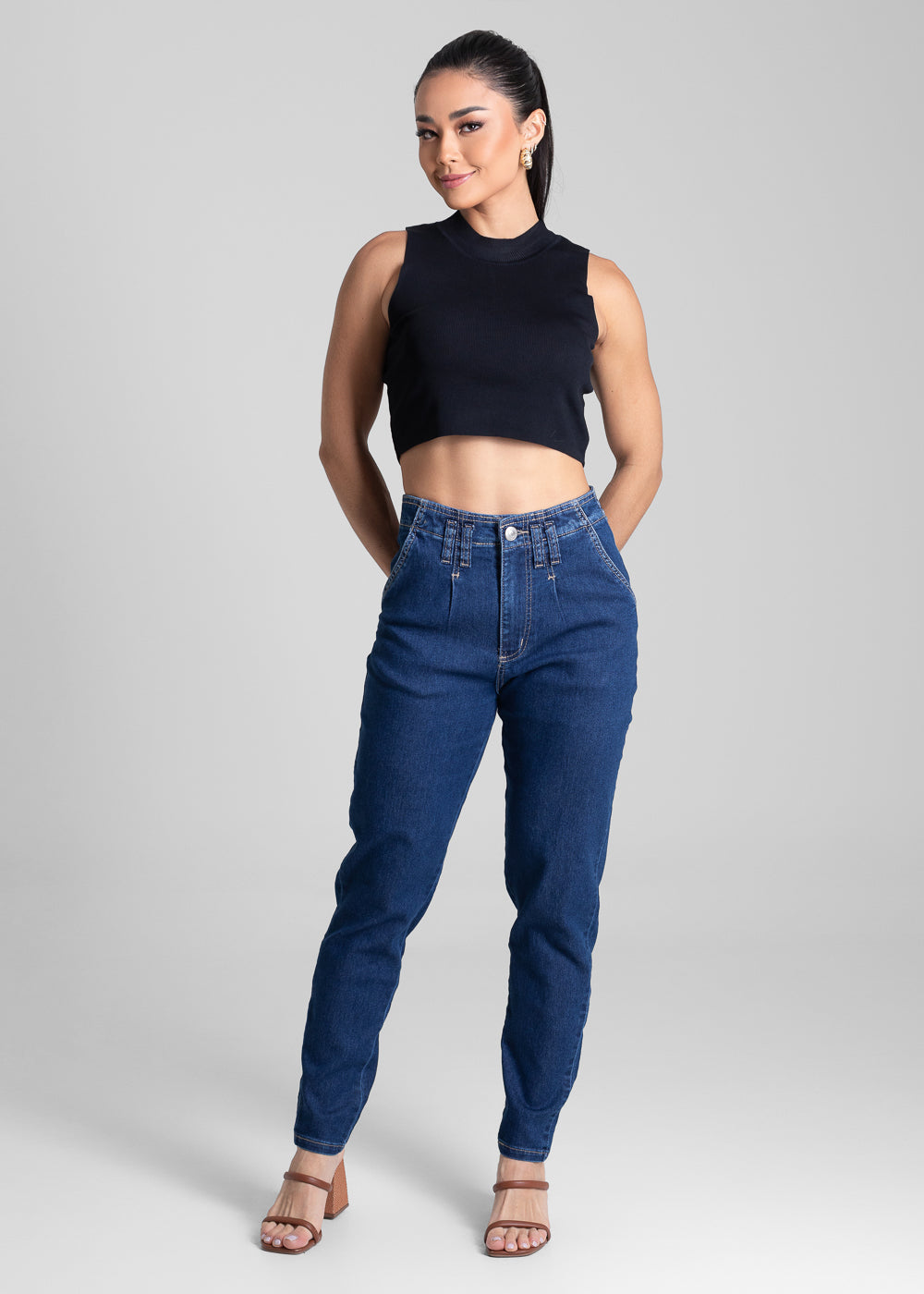 Calça Jeans Sawary Mom - 281356 AZUL