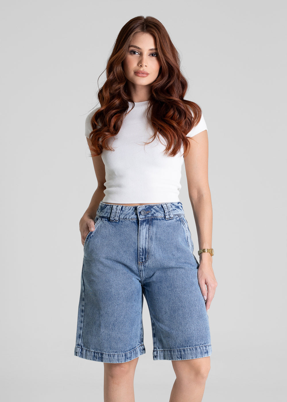 Bermuda Jeans Sawary - 281376 AZUL