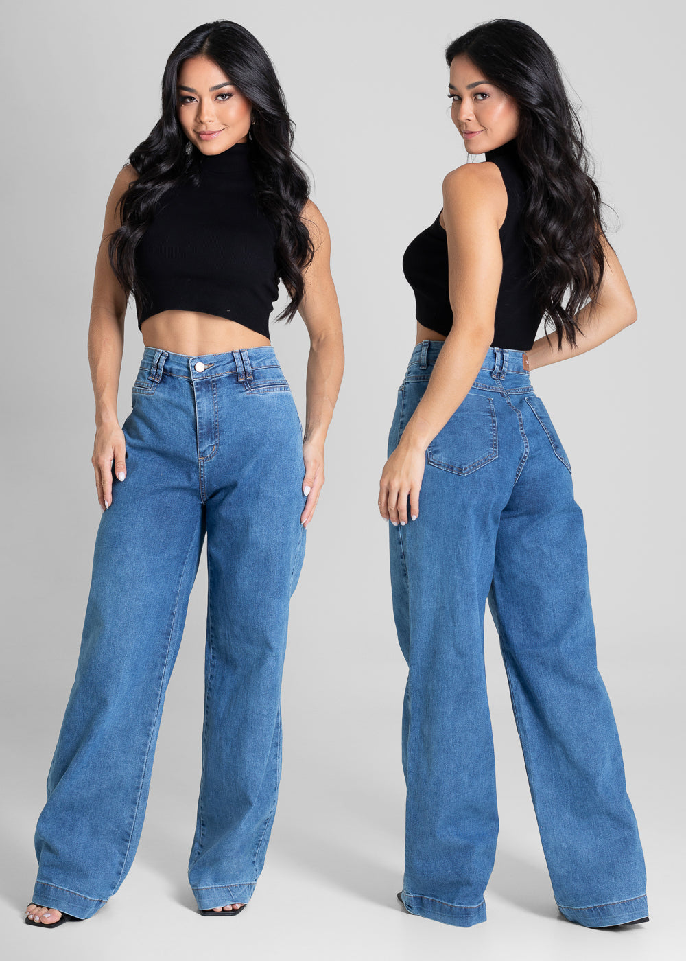 Calça Jeans Sawary Wide Leg - 281381 AZUL