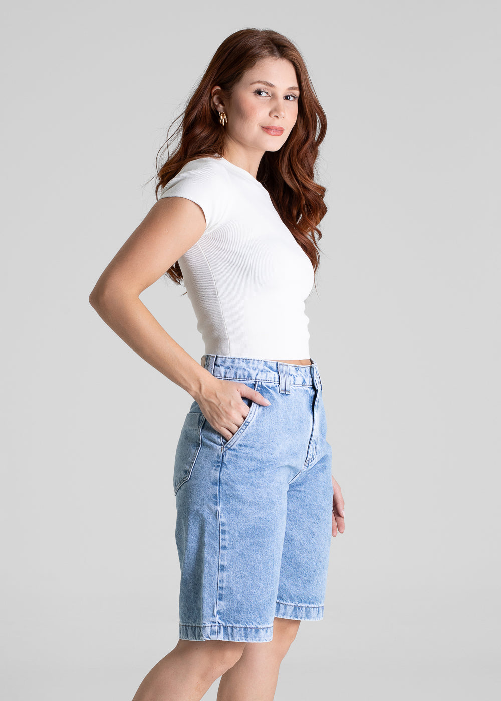 Bermuda Jeans Sawary - 281382 AZUL