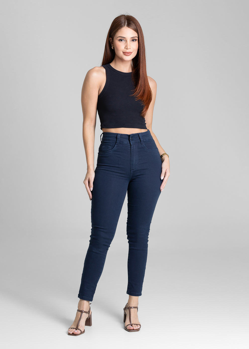 Calça Sarja Sawary Push Up - 281391 AZUL