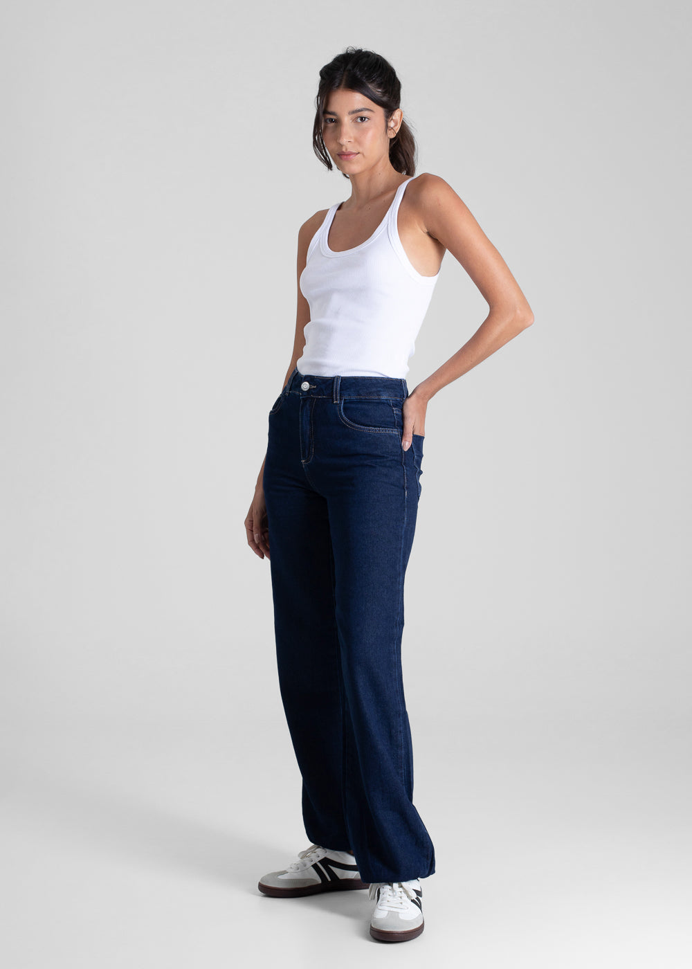 Calça Jeans Sawary Balonê - 281394 AZUL