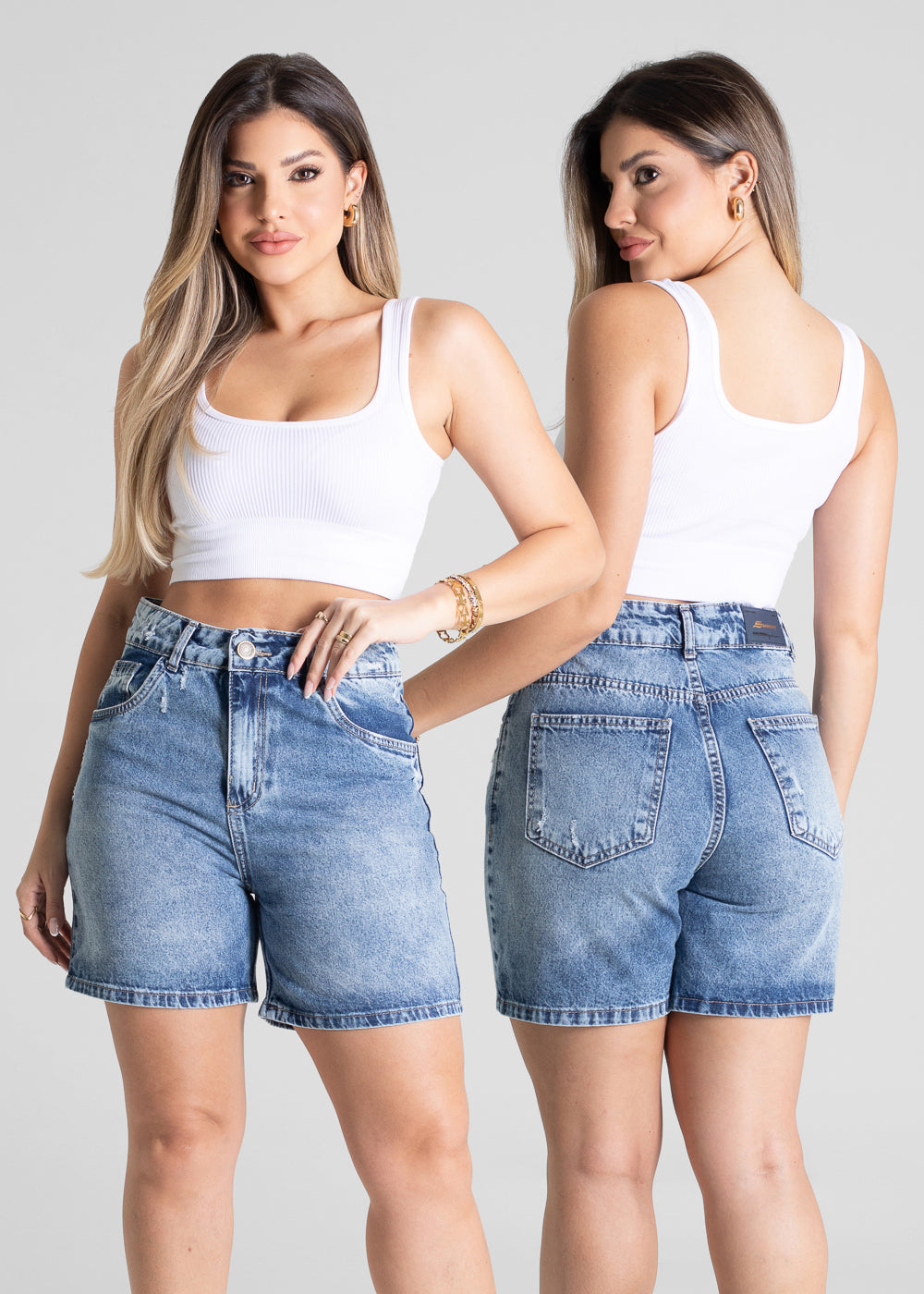 Shorts Jeans Sawary - 281397 AZUL