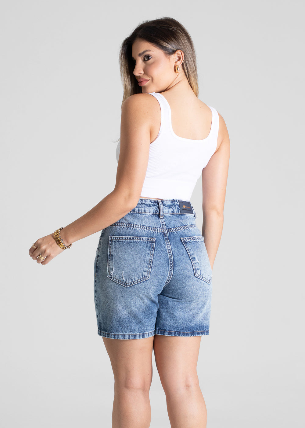 Shorts Jeans Sawary - 281397 AZUL