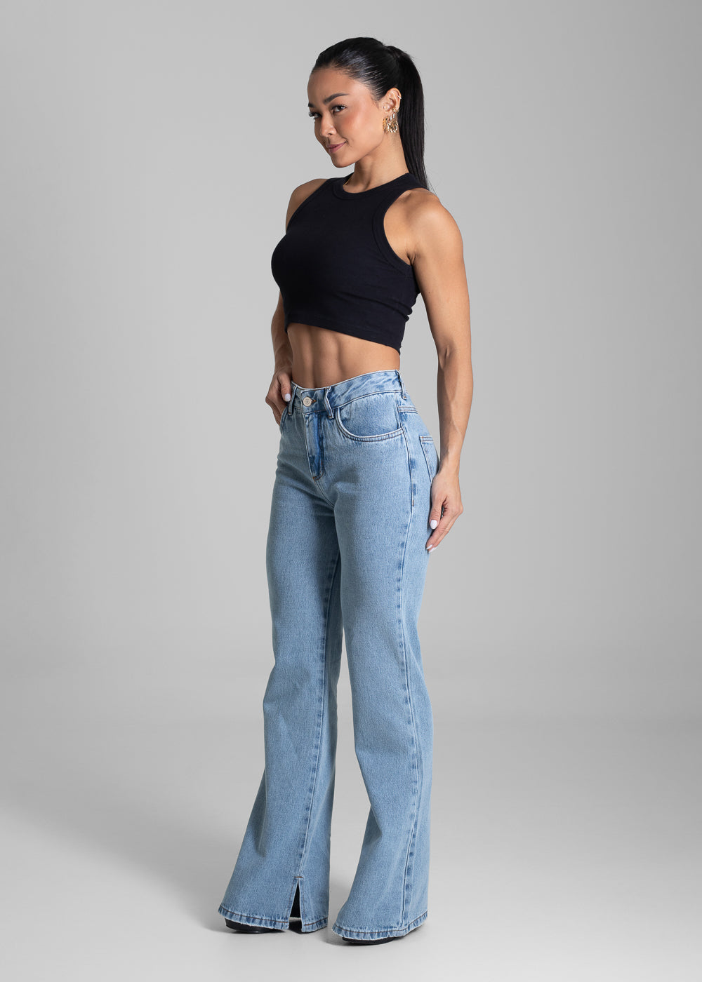 Calça Jeans Sawary Boot Cut - 281403 AZUL