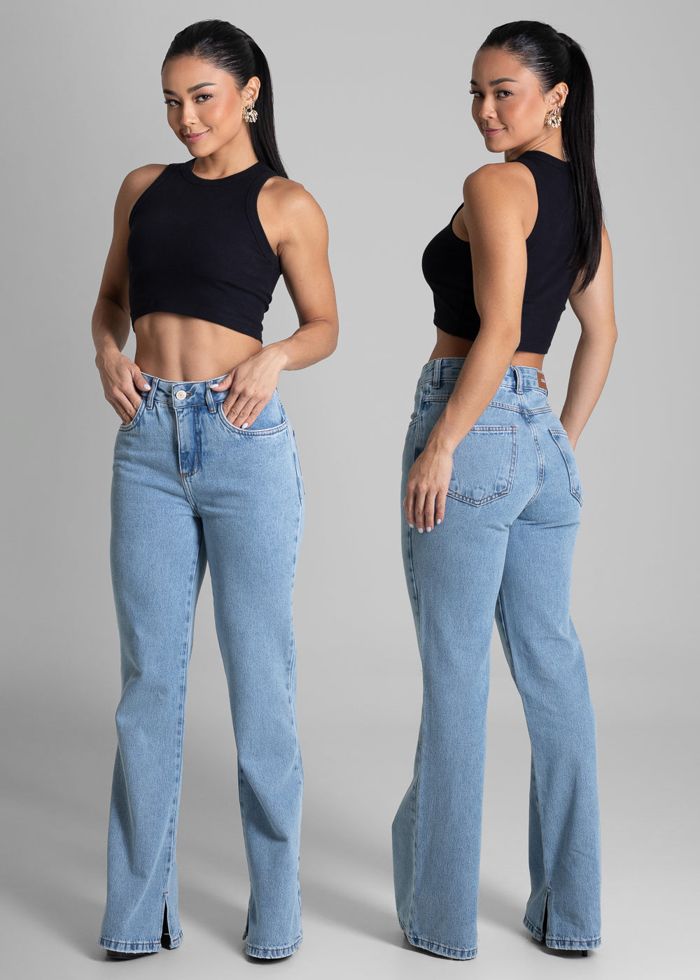 Calça Jeans Sawary Boot Cut - 281403 AZUL