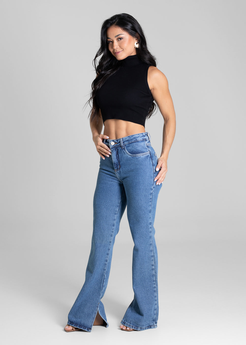 Calça Jeans Sawary Boot Cut - 281406 AZUL