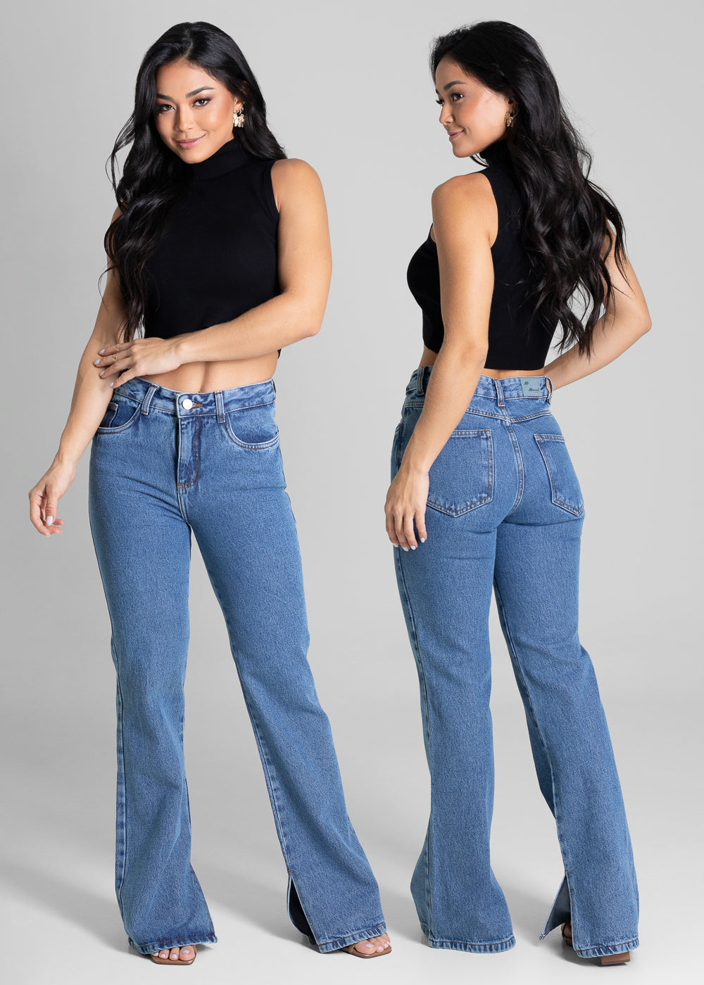 Calça Jeans Sawary Boot Cut - 281406 AZUL