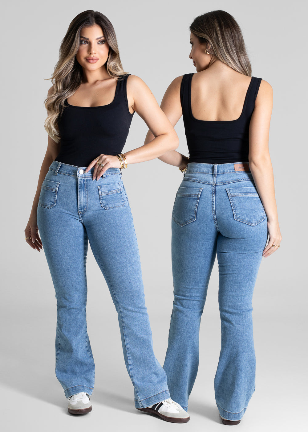 Calça Jeans Sawary Boot Cut Petit - 281411 AZUL