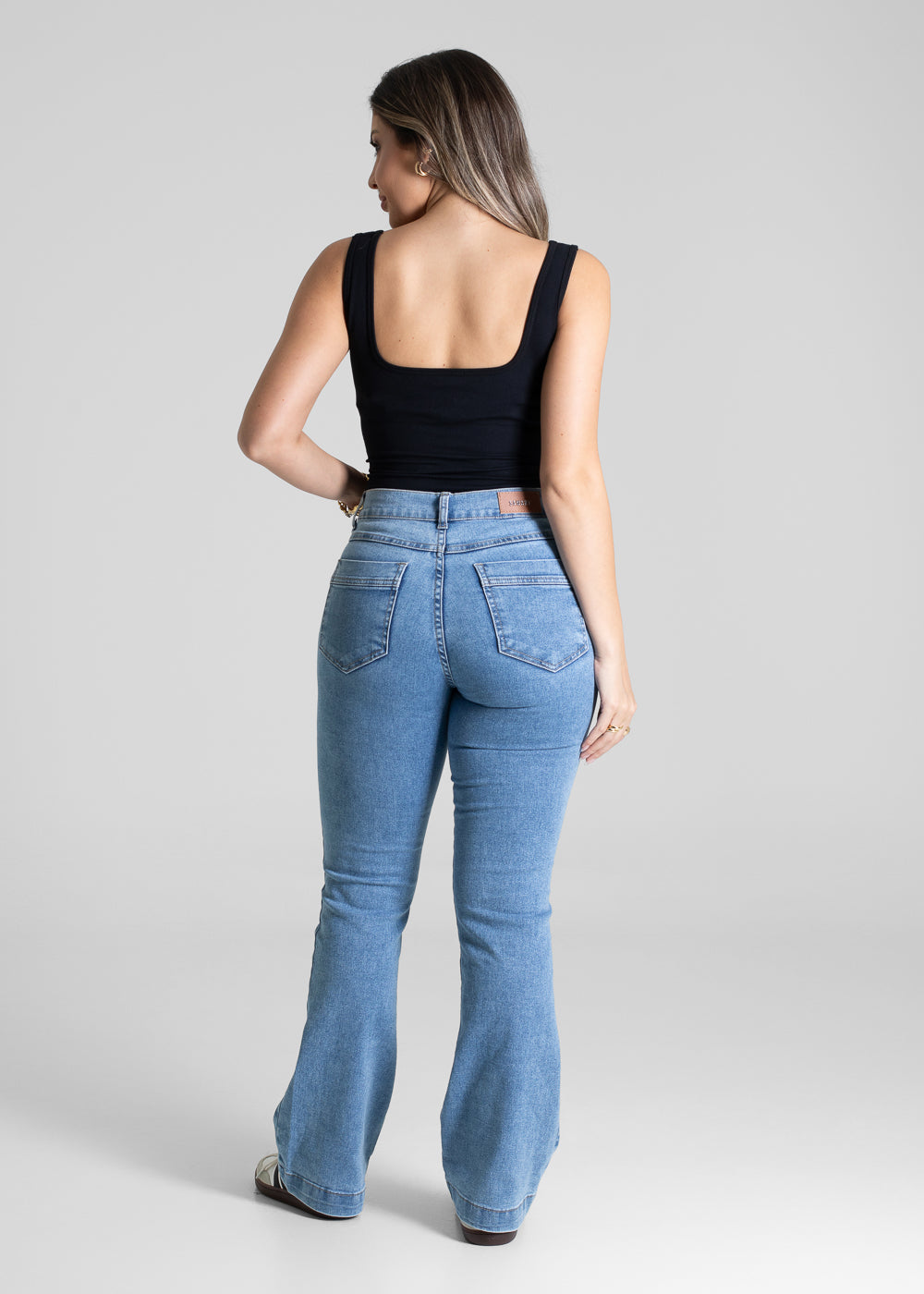 Calça Jeans Sawary Boot Cut Petit - 281411 AZUL