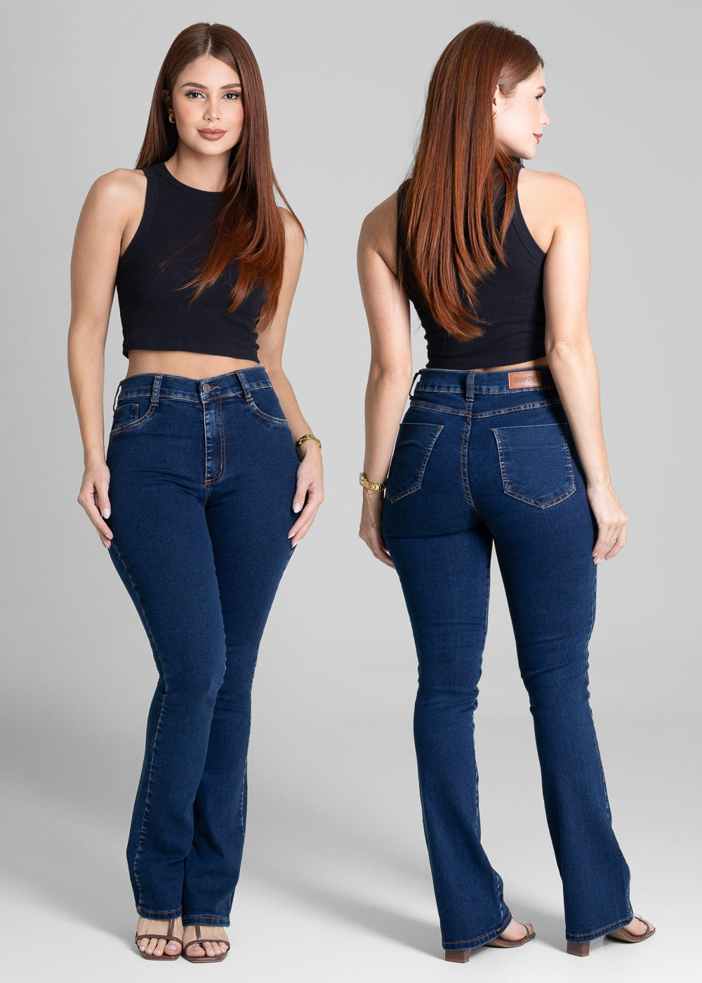 Calça Jeans Sawary Boot Cut - 281412 AZUL
