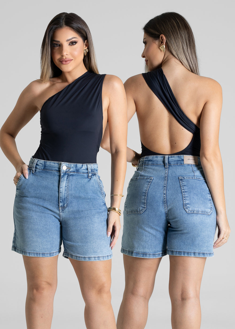 Bermuda Jeans Sawary - 281414 AZUL