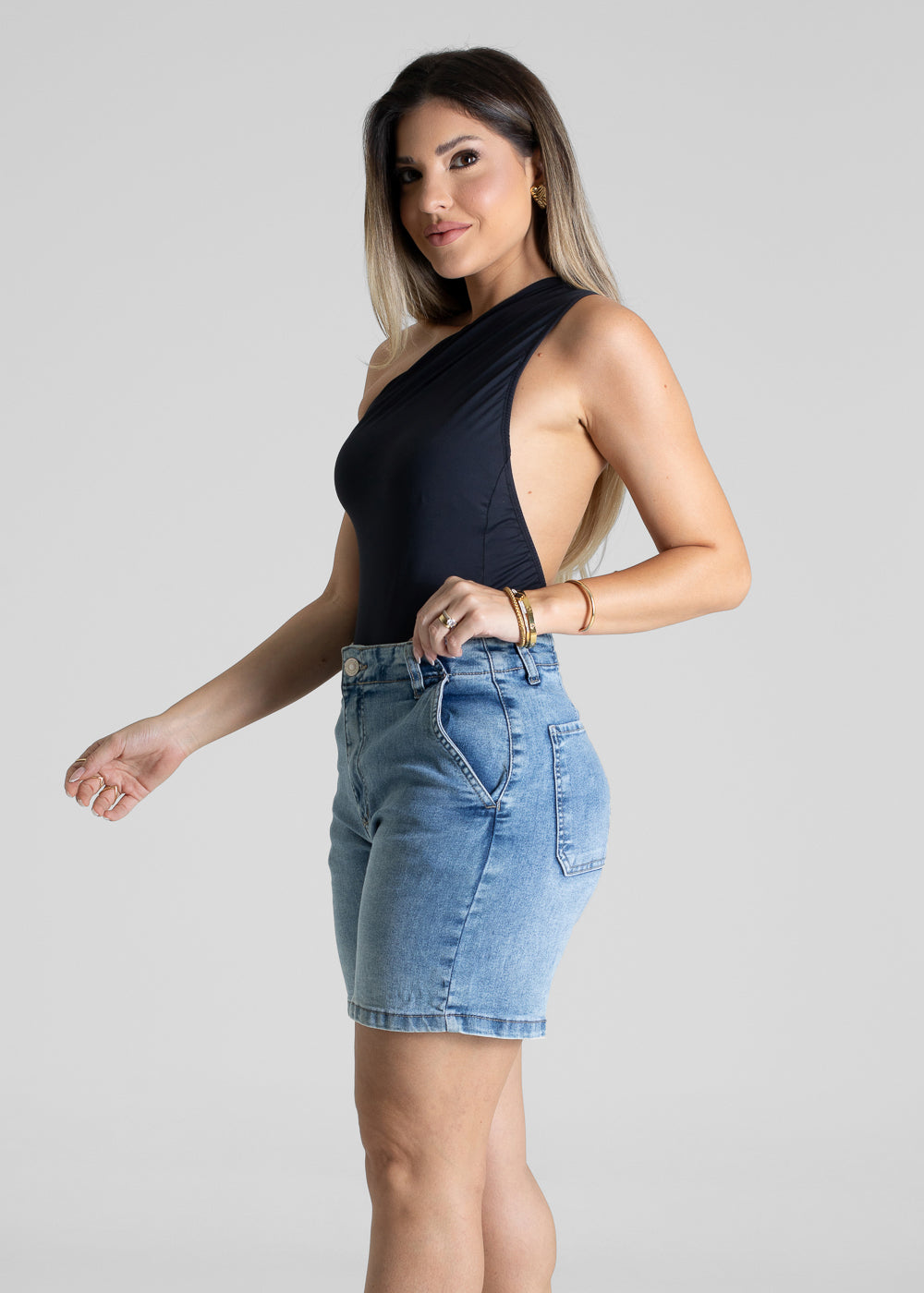 Bermuda Jeans Sawary - 281414 AZUL