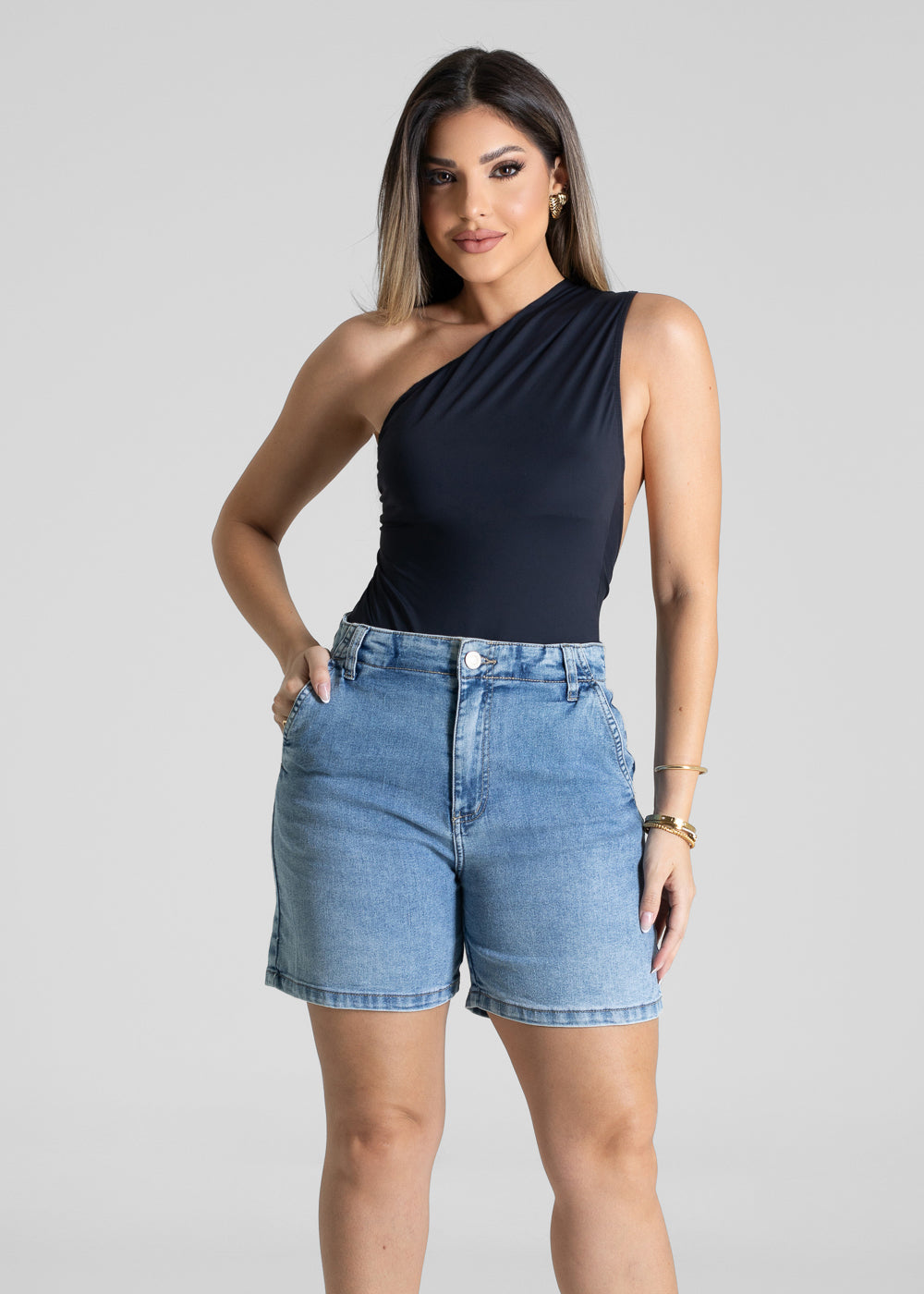 Bermuda Jeans Sawary - 281414 AZUL