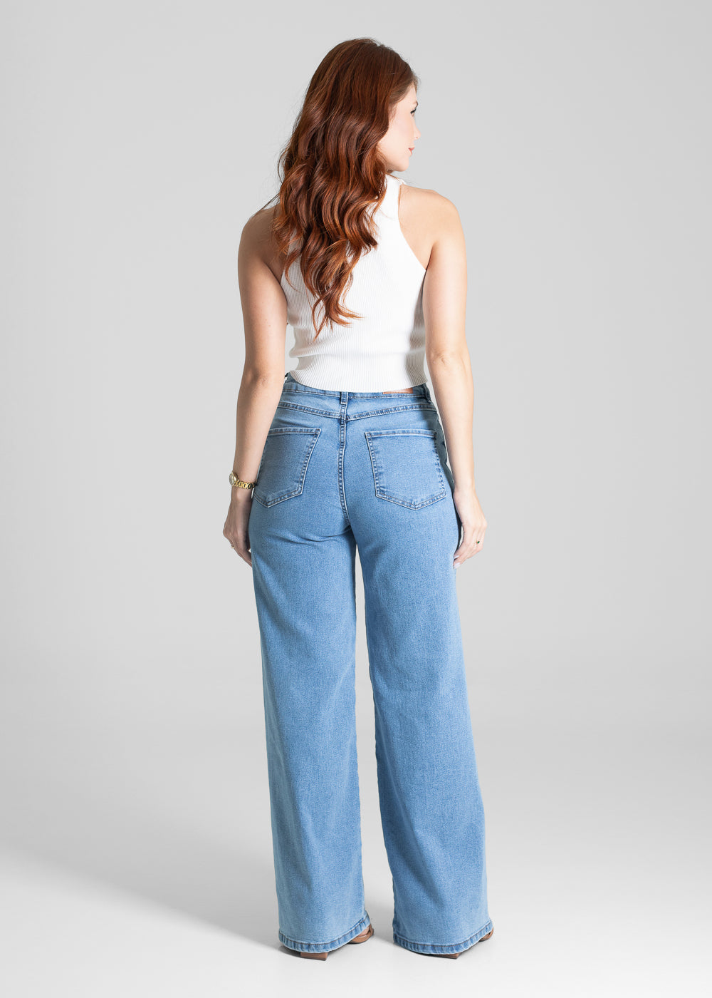 Calça Jeans Sawary Wide Leg - 281418 AZUL