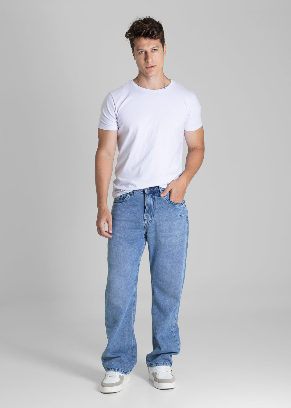 Calça Jeans Sawary Baggy - 281429 AZUL