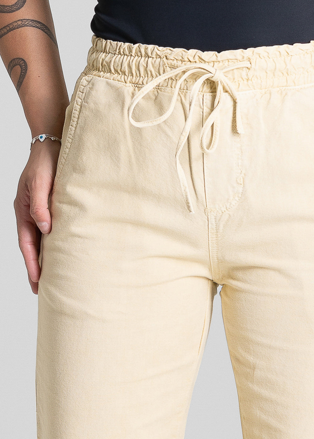 Calça Sarja Sawary Reta - 281433 AMARELO