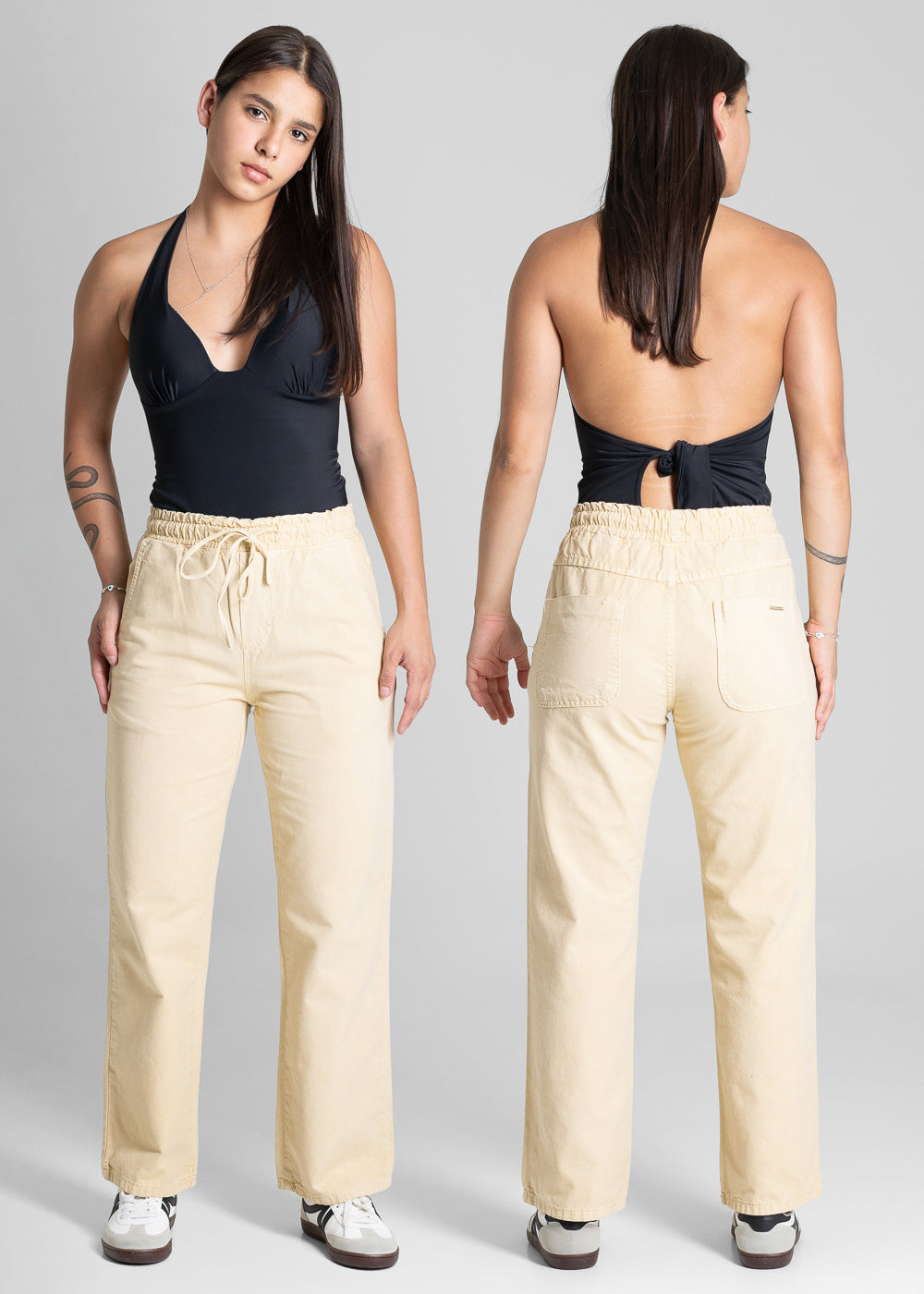 Calça Sarja Sawary Reta - 281433 AMARELO