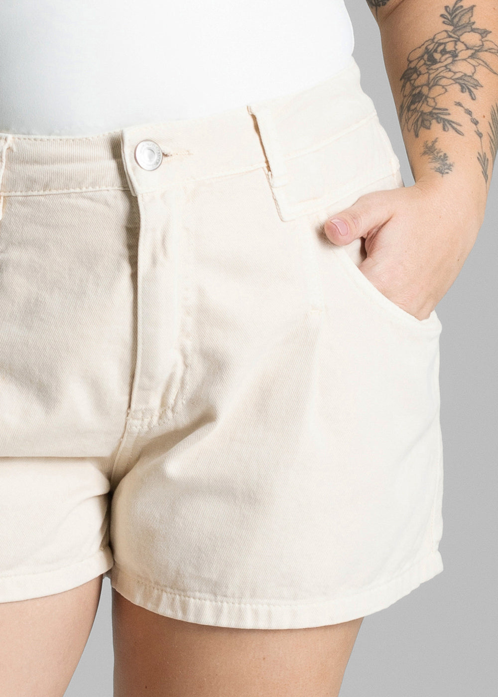 Shorts Sarja Sawary Plus Size - 281460 AMARELO