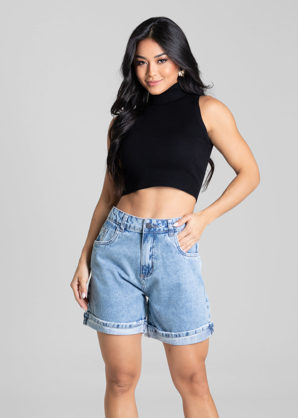 Shorts Jeans Sawary - 281484 AZUL