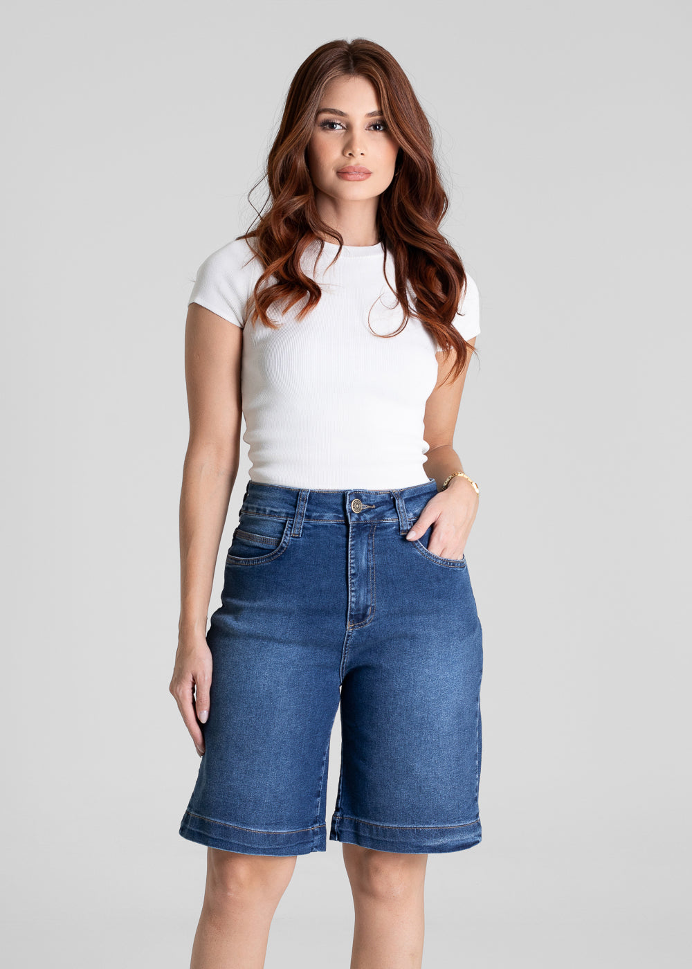 Bermuda Jeans Sawary - 281487 AZUL