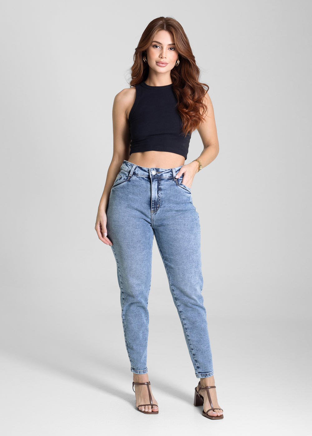 Calça Jeans Sawary Mom - 281509 AZUL
