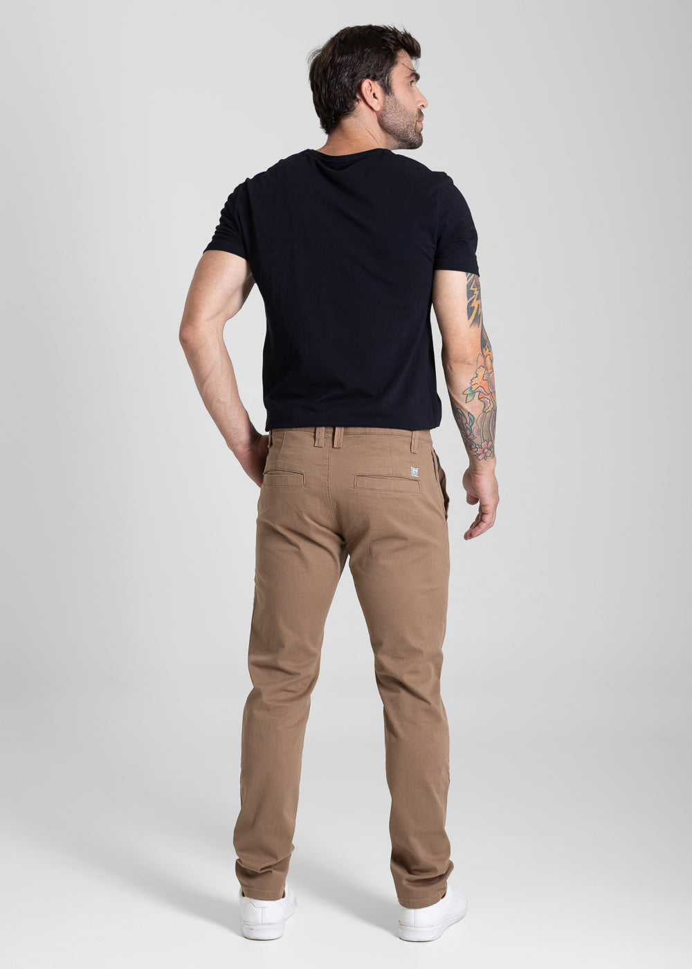 Calça Sarja Sawary Slim - 281524 BEGE