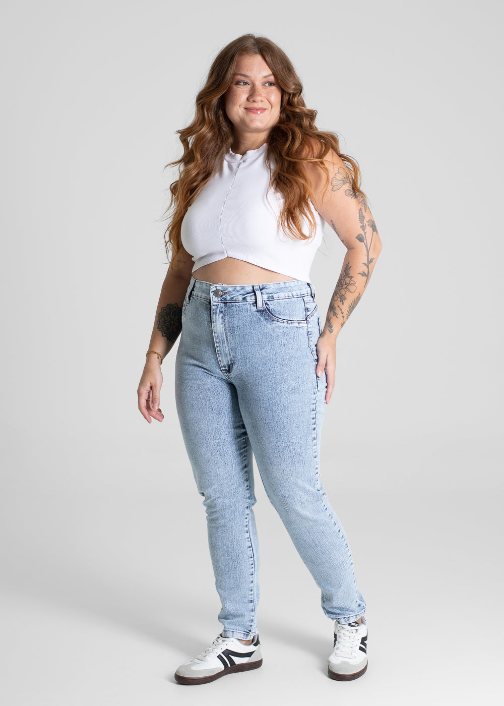 Calça Jeans Sawary Cigarrete Plus Size - 281525 AZUL