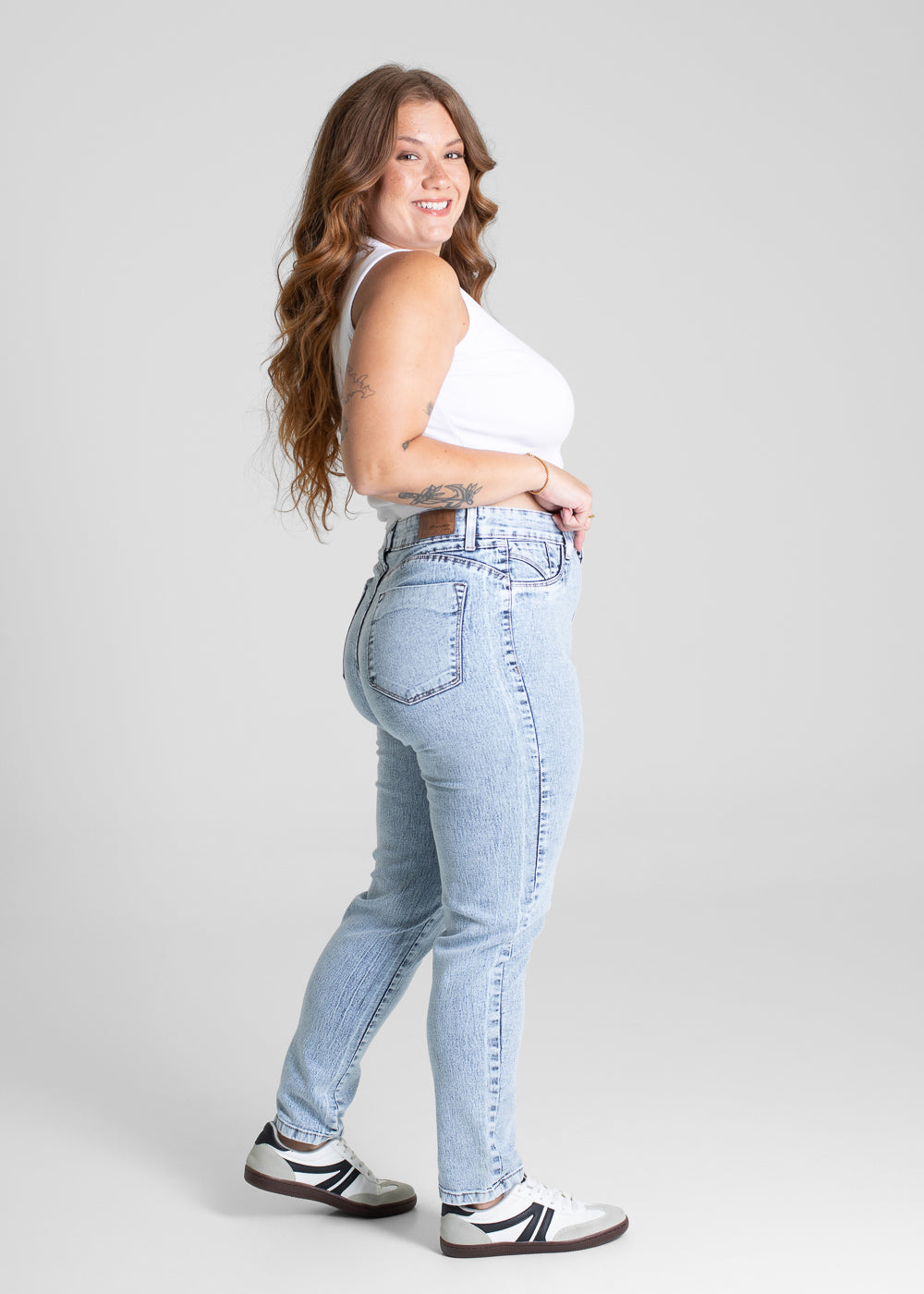 Calça Jeans Sawary Cigarrete Plus Size - 281525 AZUL