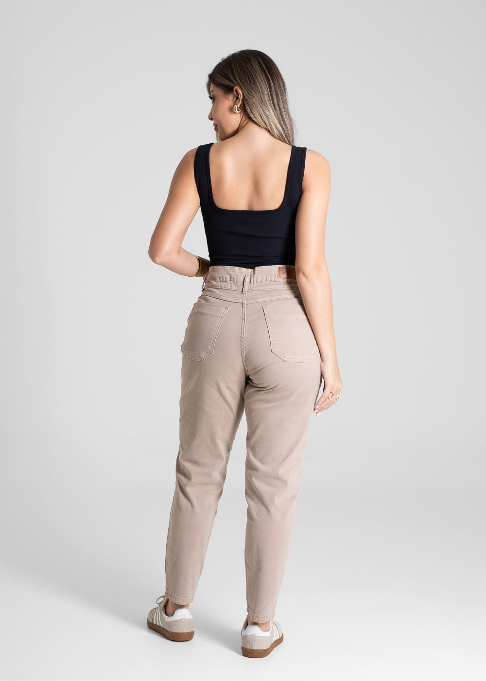 Calça Sarja Sawary Mom - 281533 BEGE