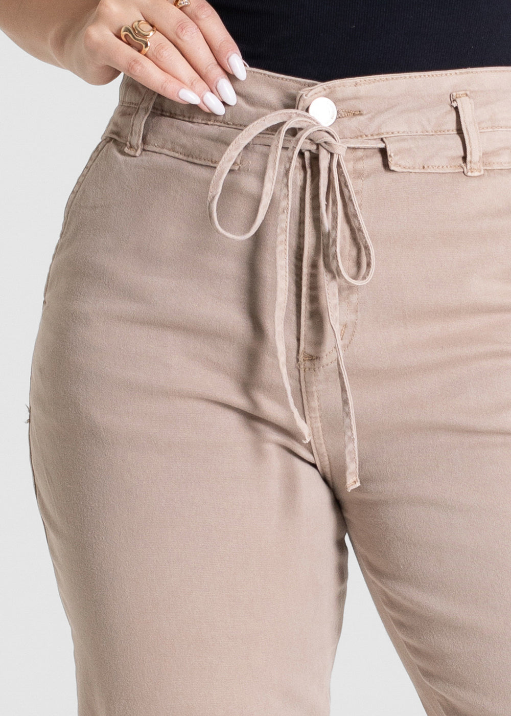 Calça Sarja Sawary Mom - 281533 BEGE