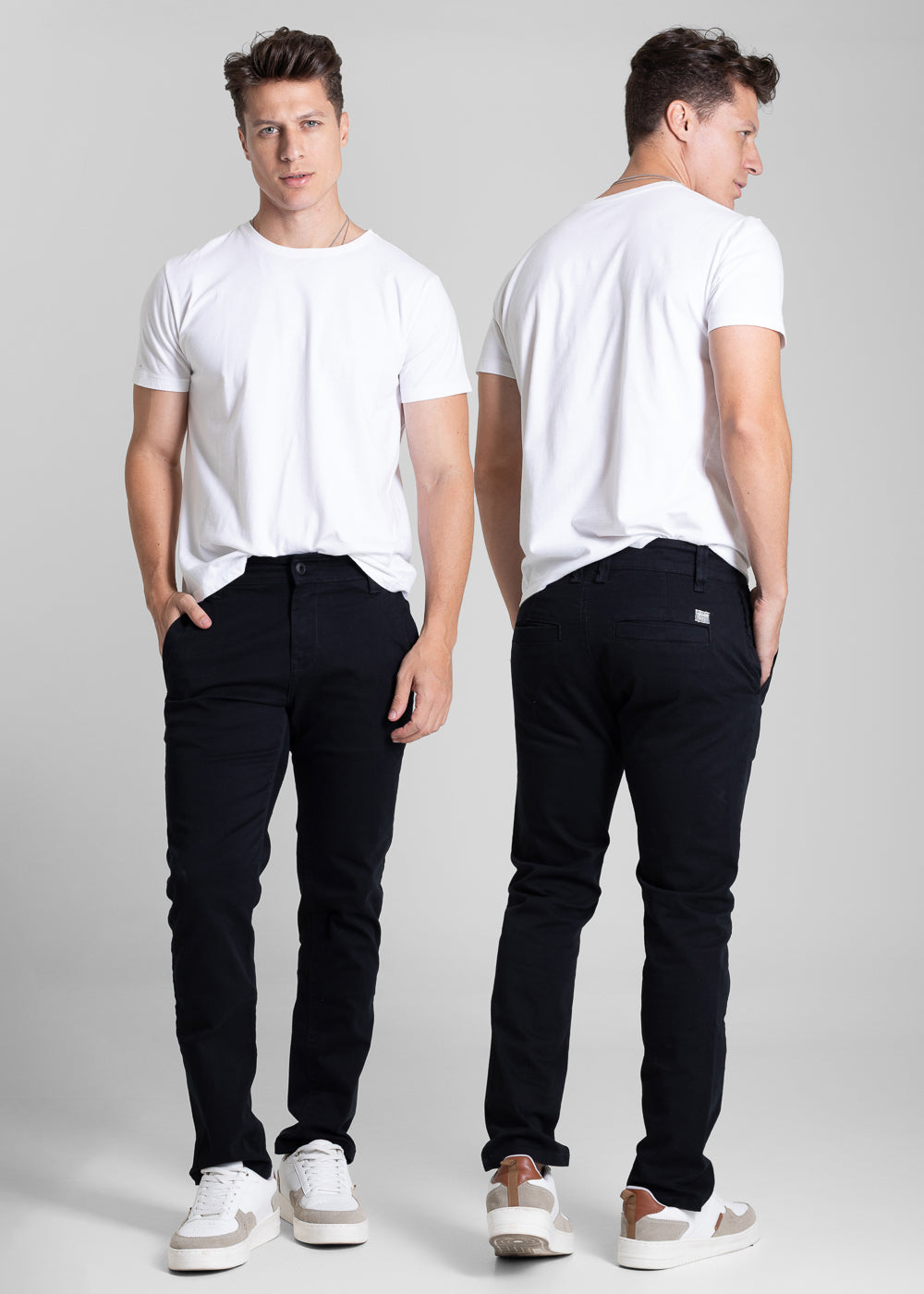 Calça Sarja Sawary Slim - 281534 PRETO