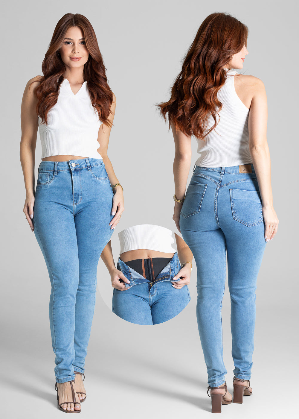 Calça Jeans Sawary Super Lipo - 281536 AZUL