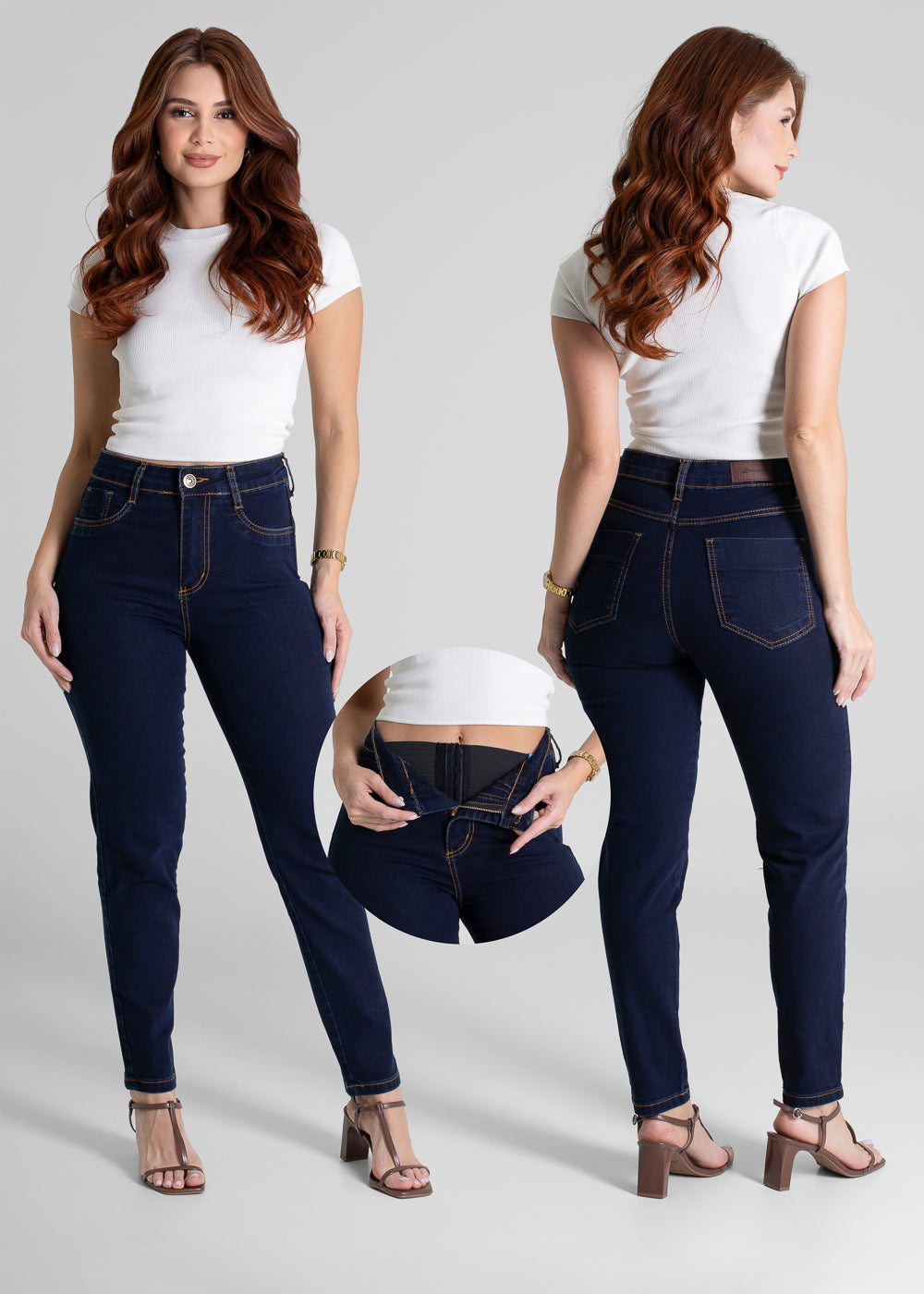 Calça Jeans Sawary Super Lipo - 281539 PRETO