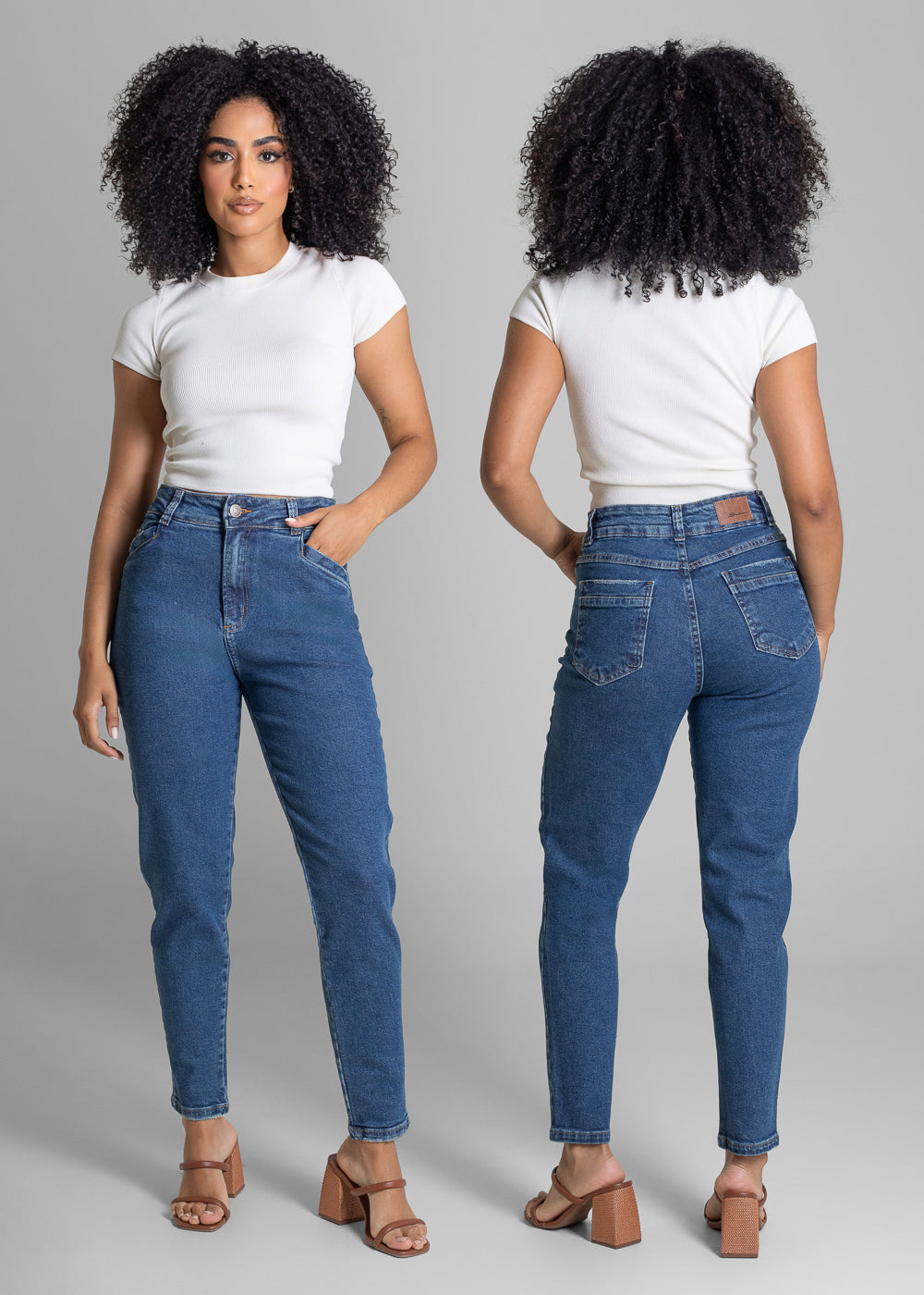 Calça Jeans Sawary Mom - 281543 AZUL