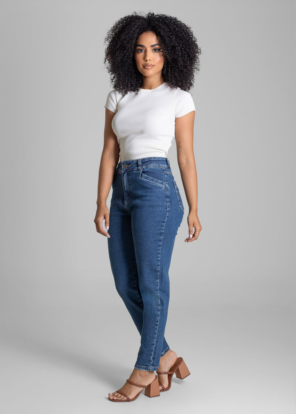 Calça Jeans Sawary Mom - 281543 AZUL