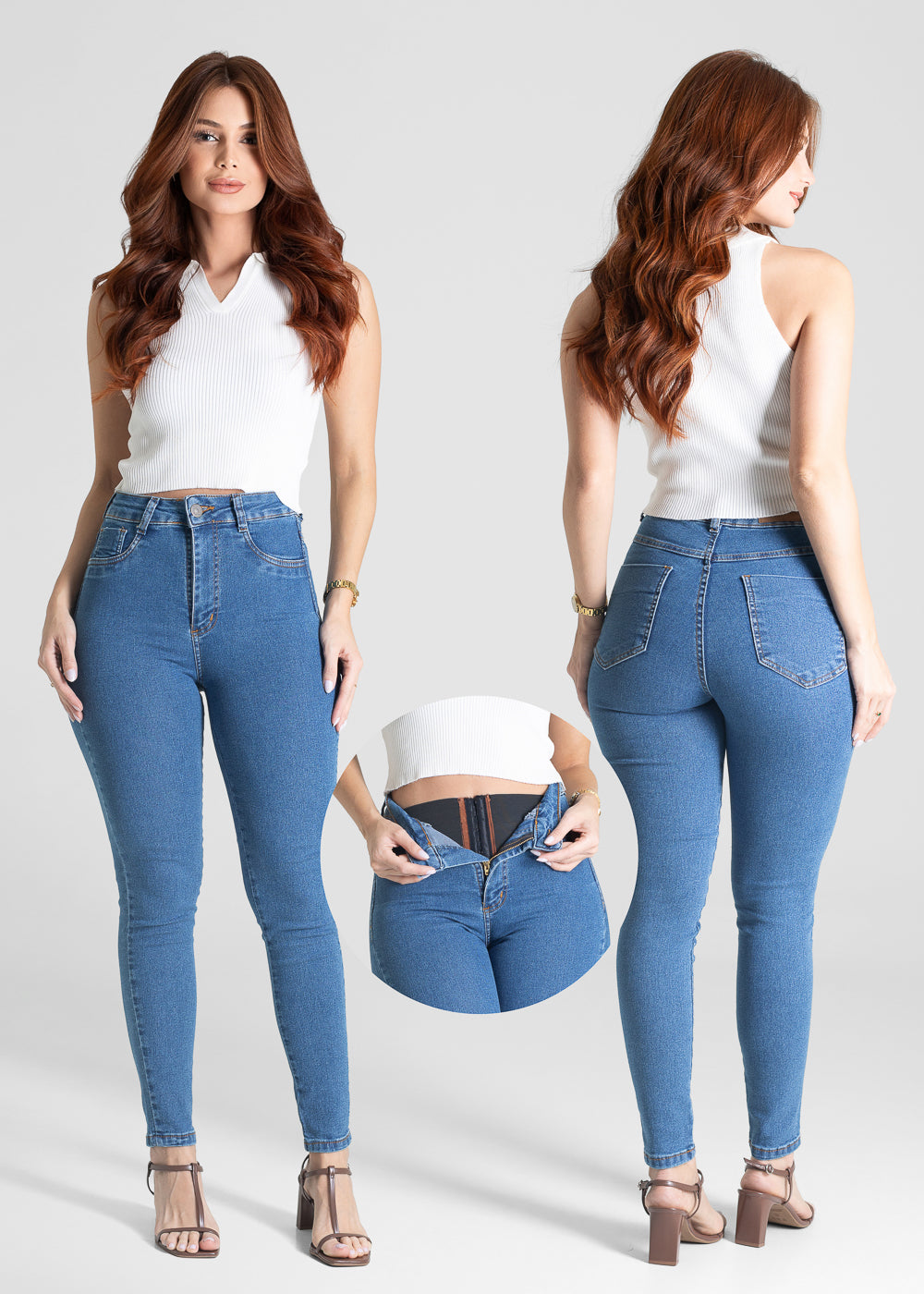 Calça Jeans Sawary Super Lipo - 281546 AZUL