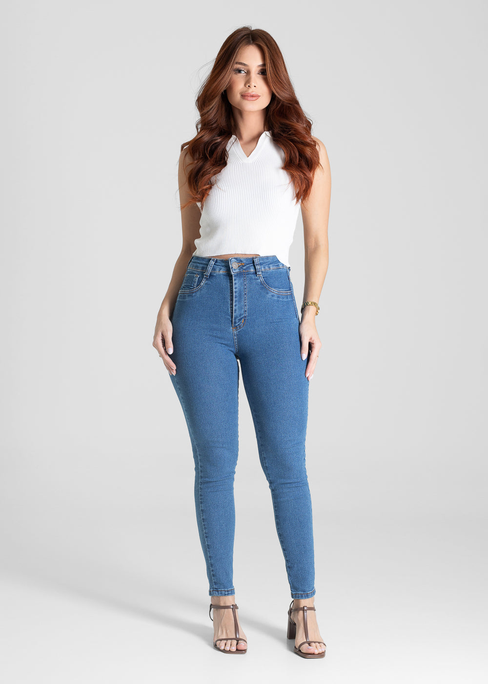 Calça Jeans Sawary Super Lipo - 281546 AZUL