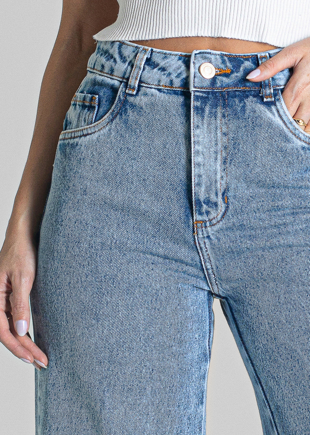 Calça Jeans Sawary Extra Wide Leg - 281552 AZUL