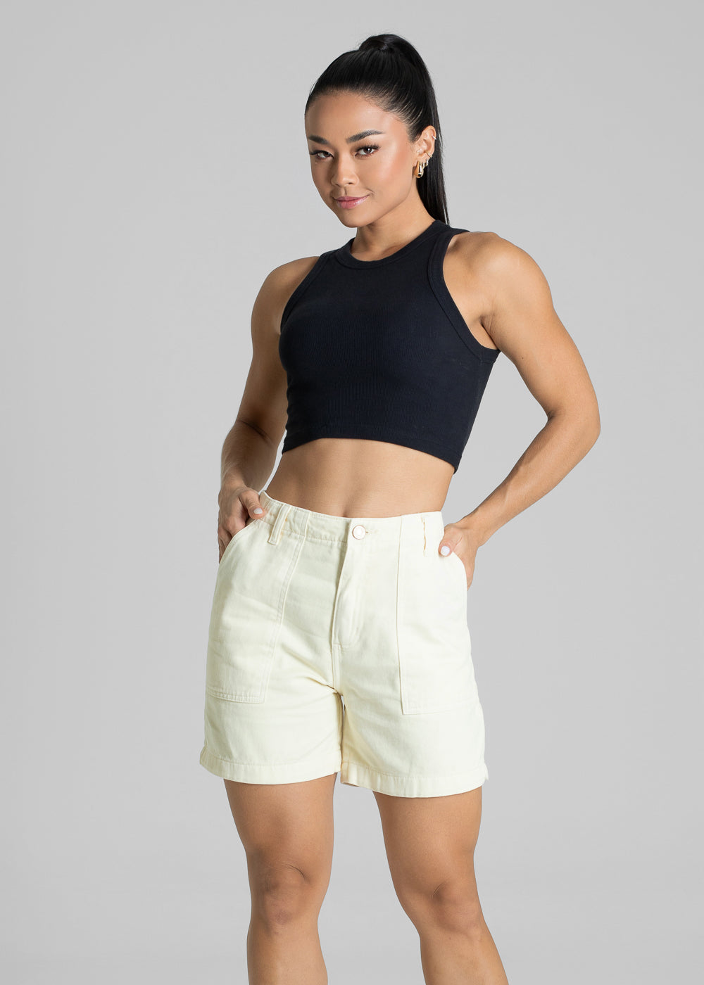 Shorts Sarja Sawary - 281554 AMARELO