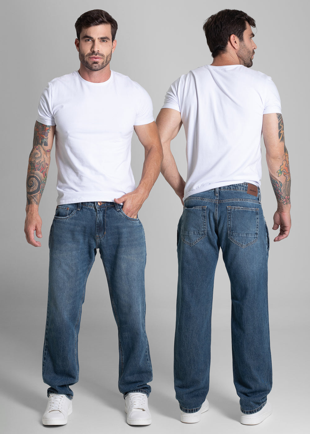 Calça Jeans Sawary Reta - 281556 AZUL