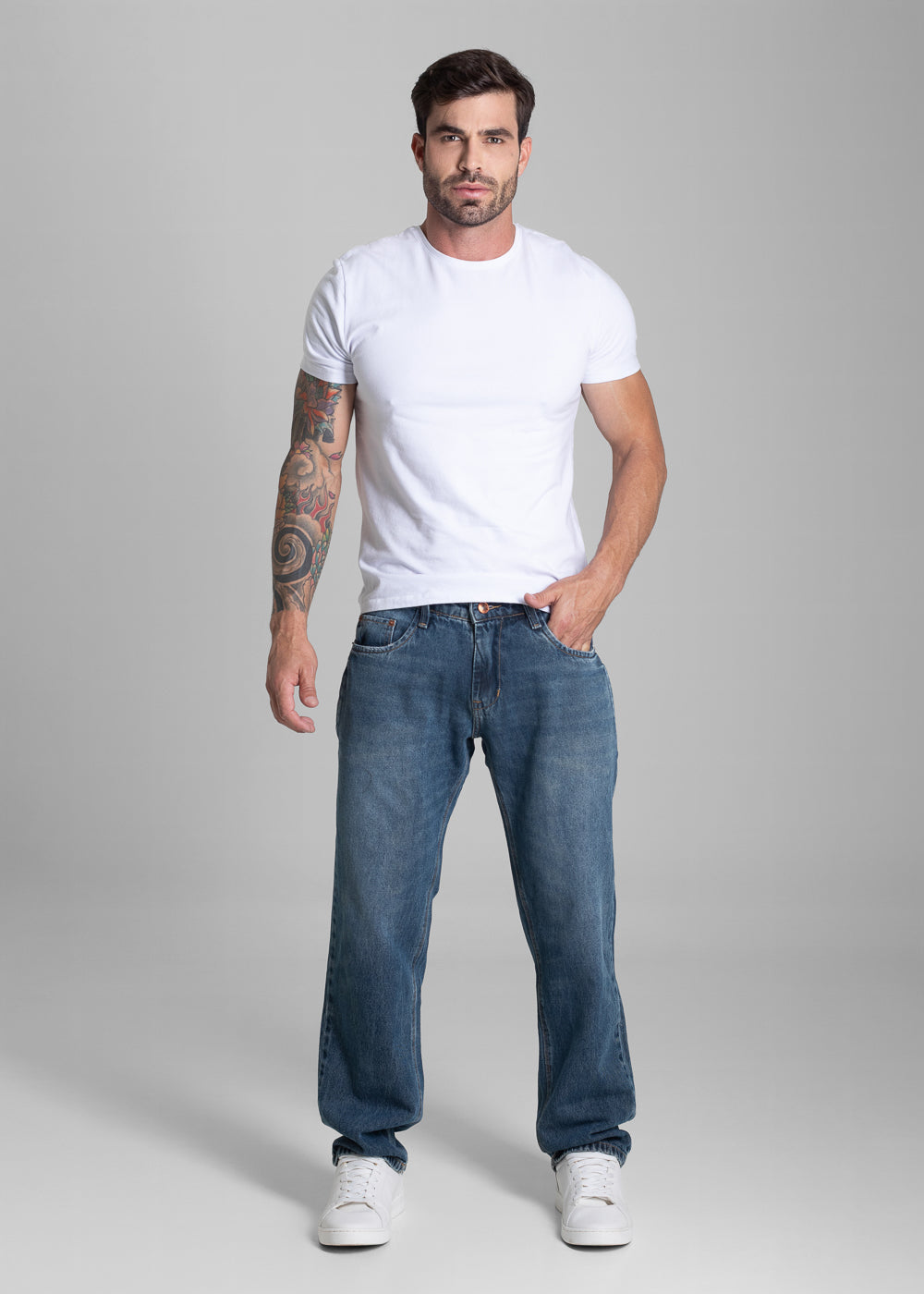 Calça Jeans Sawary Reta - 281556 AZUL