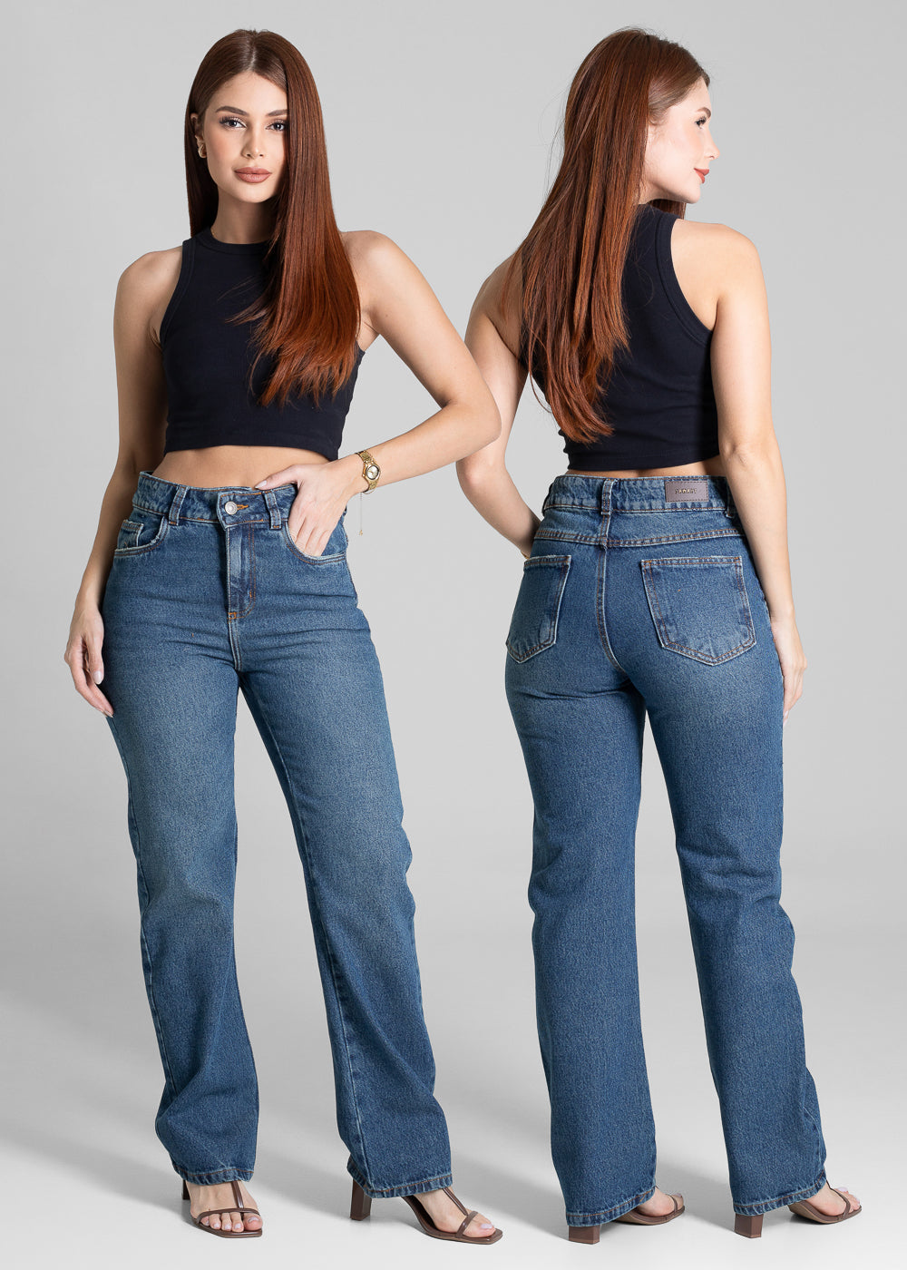Calça Jeans Sawary Reta - 281558 AZUL