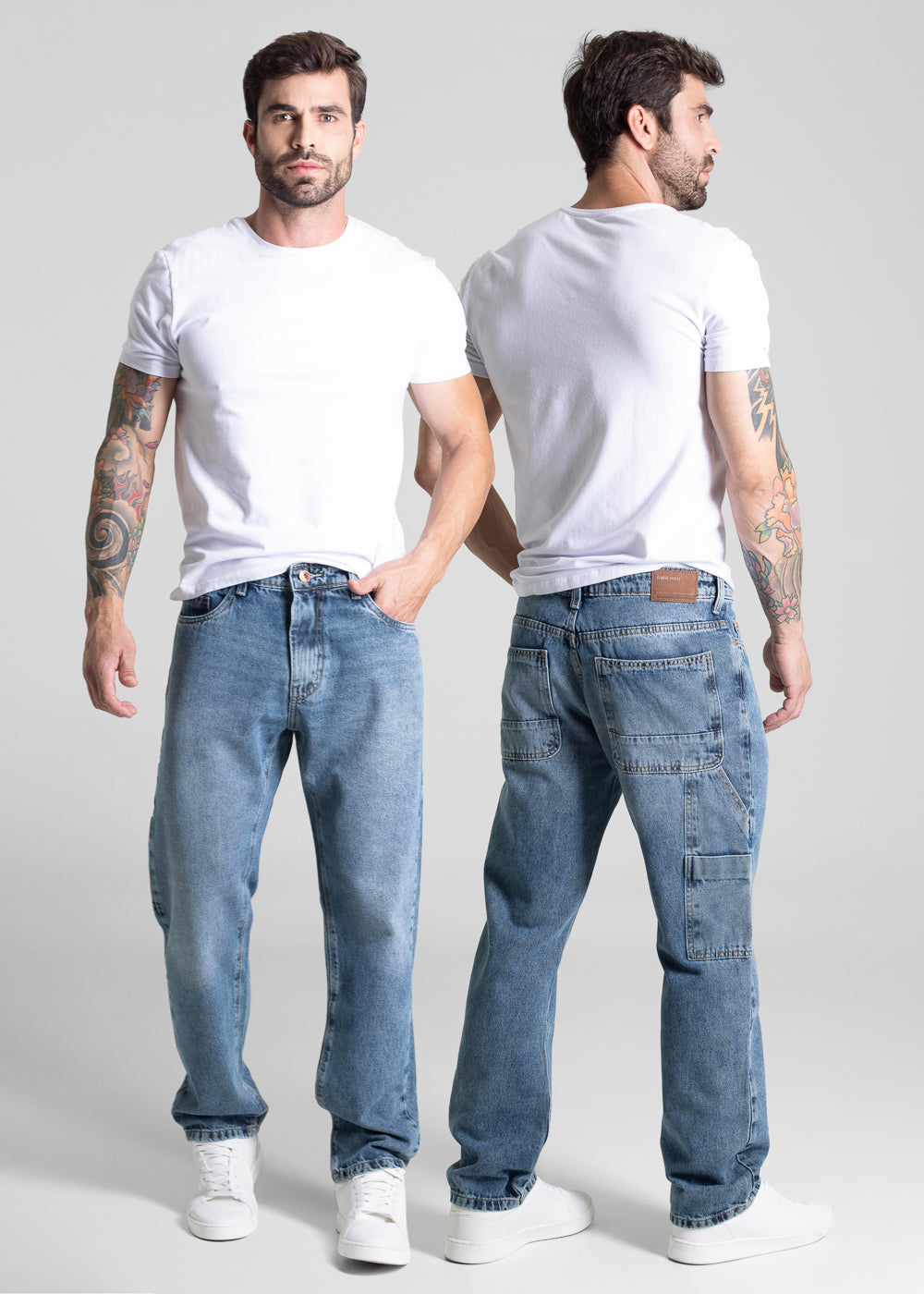 Calça Jeans Sawary Relaxed - 281561 AZUL