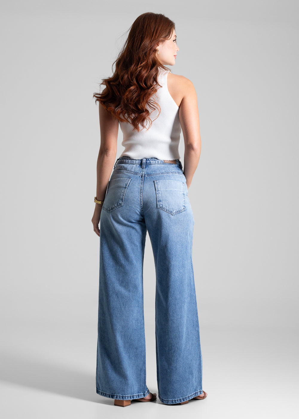 Calça Jeans Sawary Wide Leg - 281580 AZUL