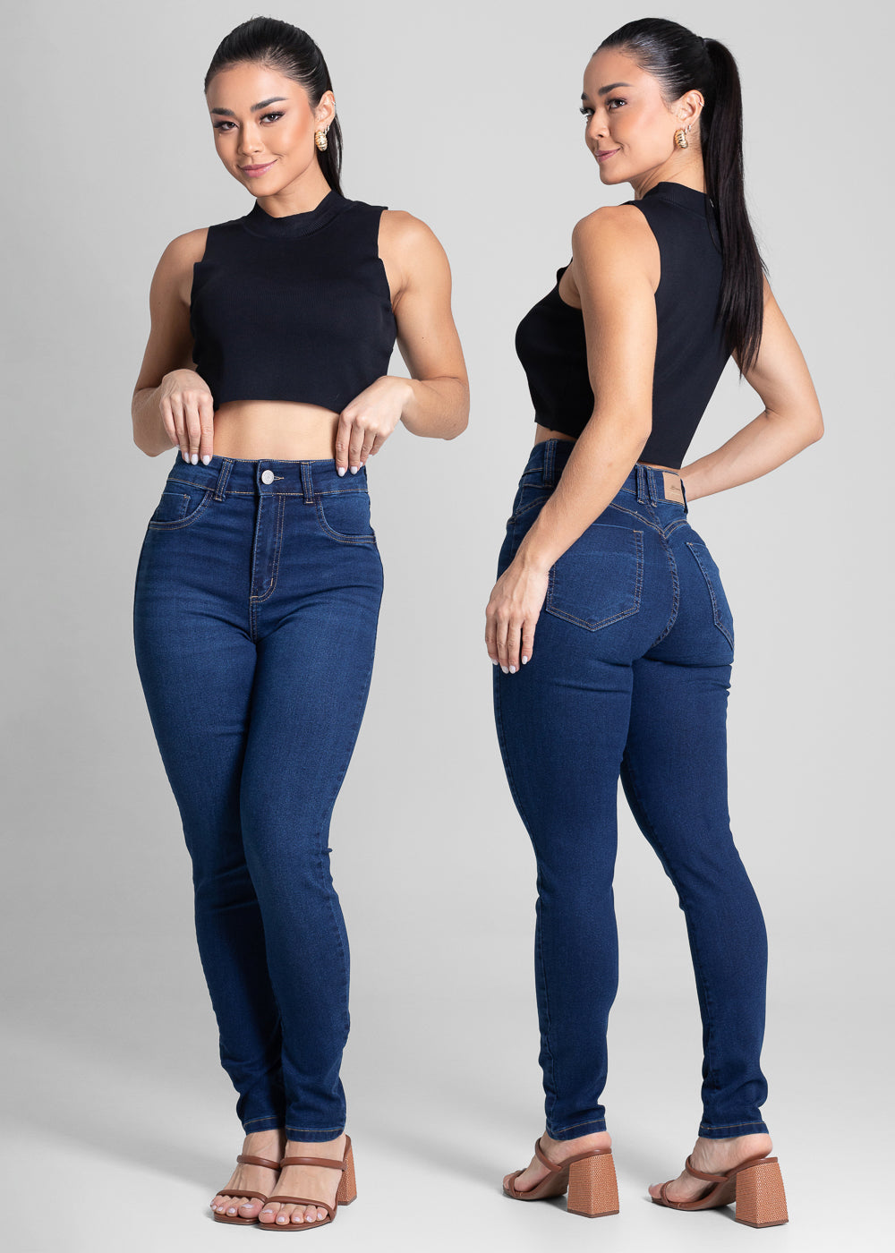 Calça Jeans Sawary Push Up - 281582 AZUL