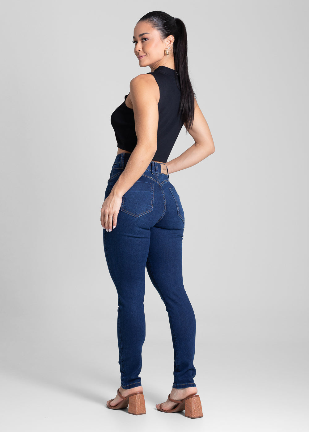 Calça Jeans Sawary Push Up - 281582 AZUL