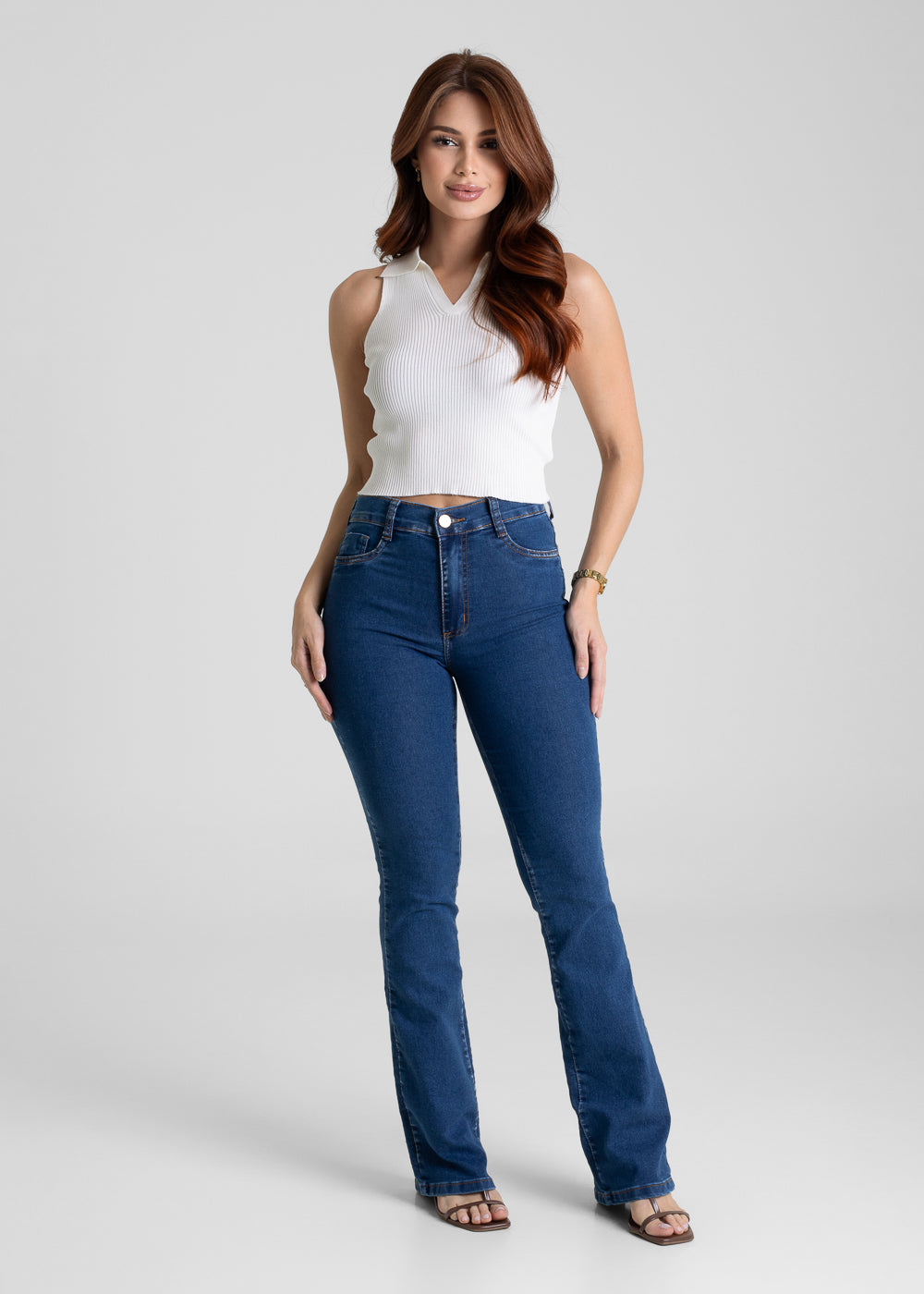 Calça Jeans Sawary Boot Cut - 281583 AZUL