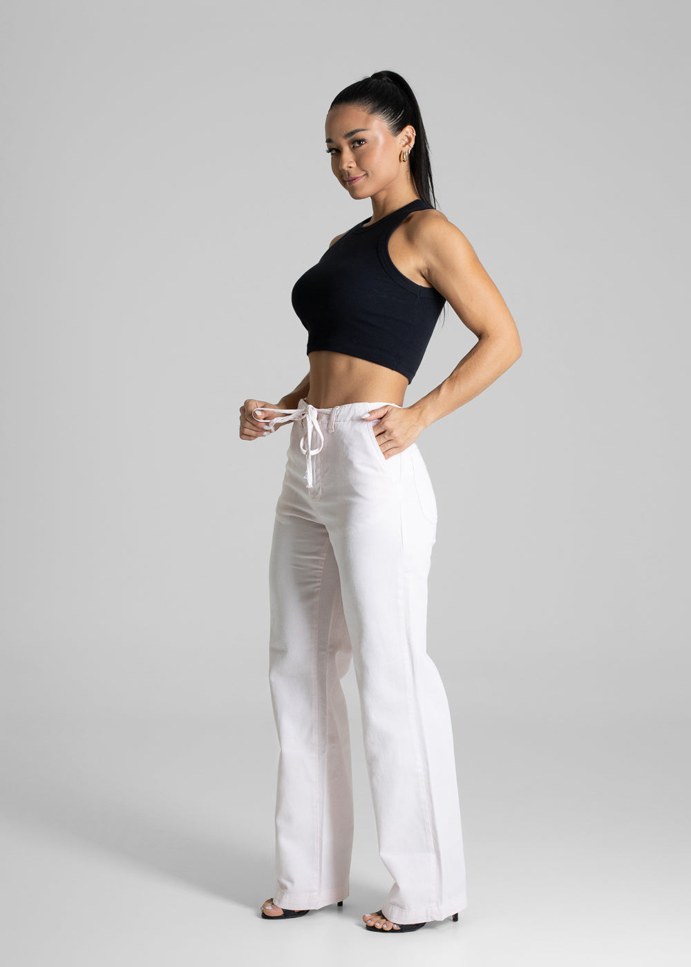 Calça Sarja Sawary Wide Leg - 281586 ROSA